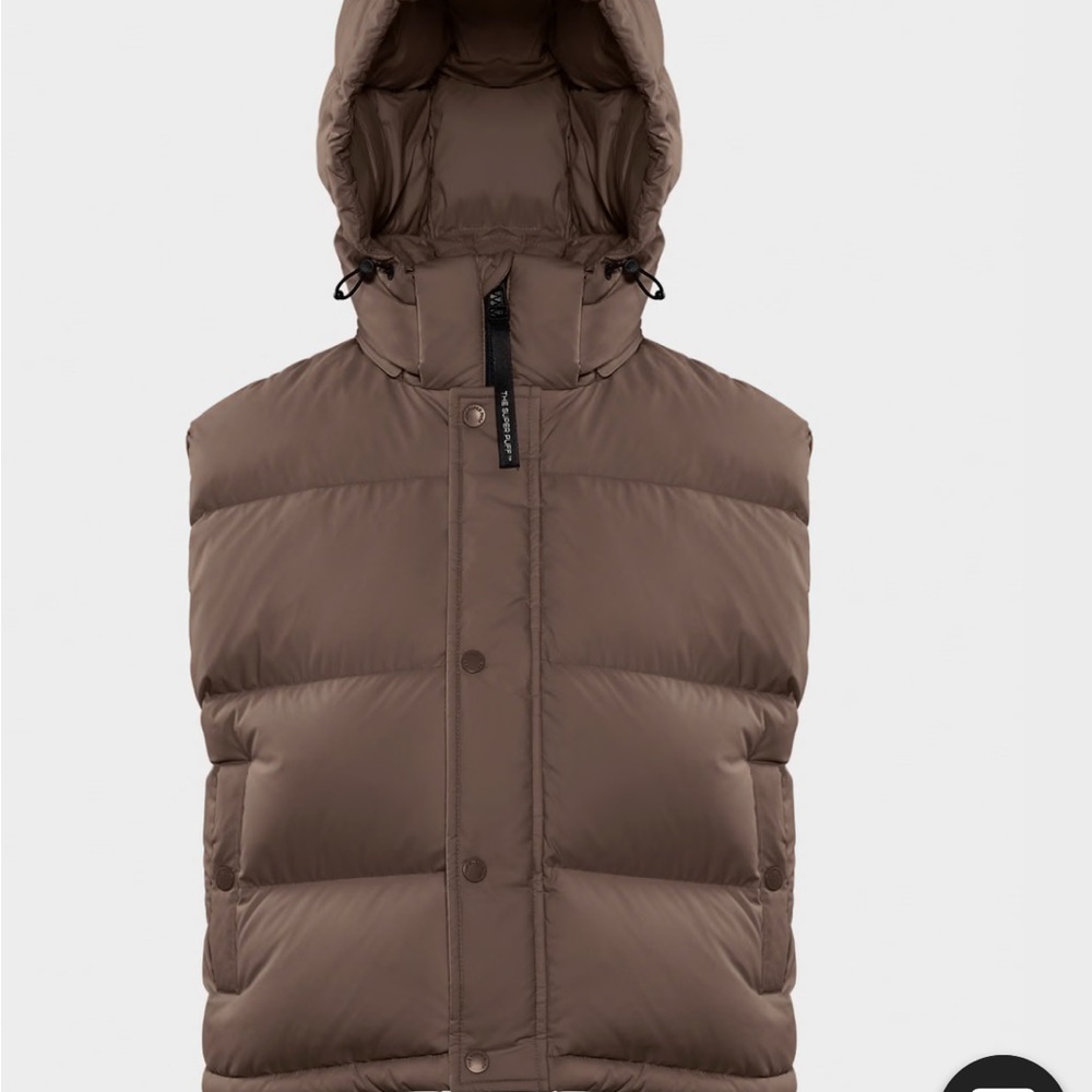ARITIZA DOWN CROPPED VEST BROWN